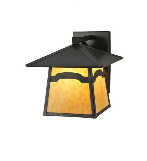 Meyda Tiffany Lighting 108611 Stillwater One Light Wall Sconce Outdoor Bronze / Dark