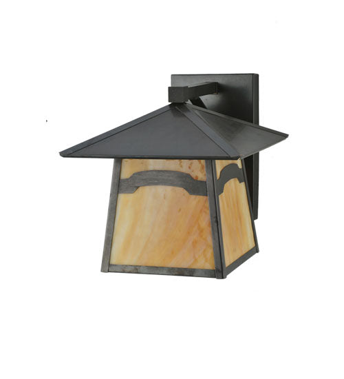 Meyda Tiffany Lighting 108611 Stillwater One Light Wall Sconce Outdoor Bronze / Dark