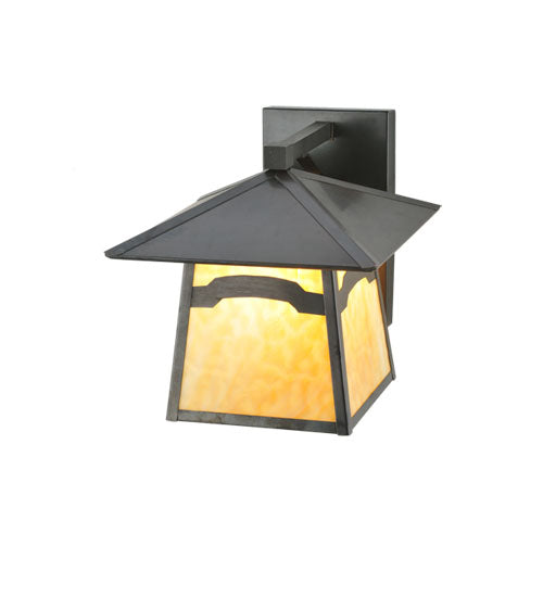 Meyda Tiffany Lighting 108611 Stillwater One Light Wall Sconce Outdoor Bronze / Dark