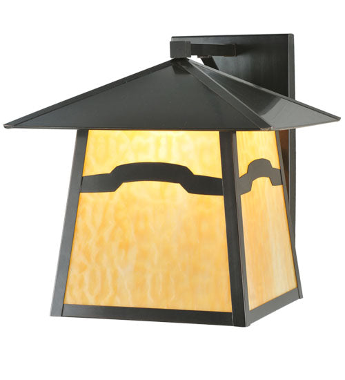 Meyda Tiffany Lighting 108614 Stillwater One Light Wall Sconce Outdoor Bronze / Dark