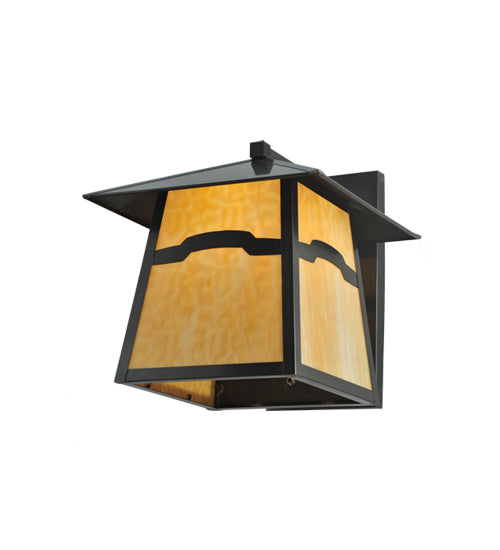 Meyda Tiffany Lighting 108614 Stillwater One Light Wall Sconce Outdoor Bronze / Dark
