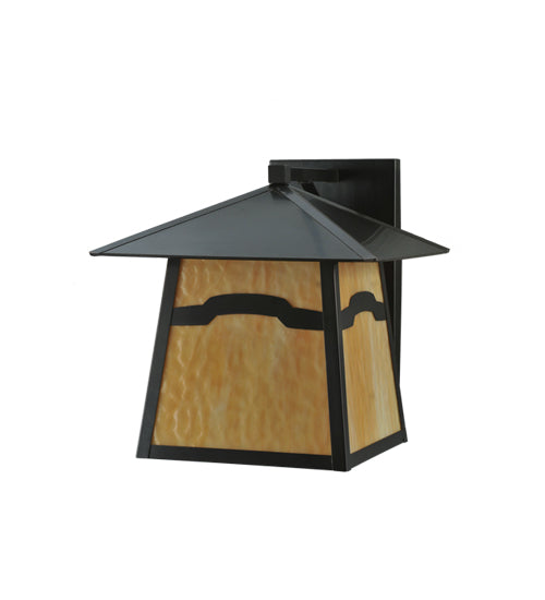 Meyda Tiffany Lighting 108614 Stillwater One Light Wall Sconce Outdoor Bronze / Dark