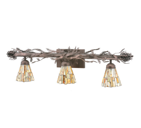 Meyda Tiffany Delta 108664 Bath Vanity Light 36 in. wide - Mahogany Bronze