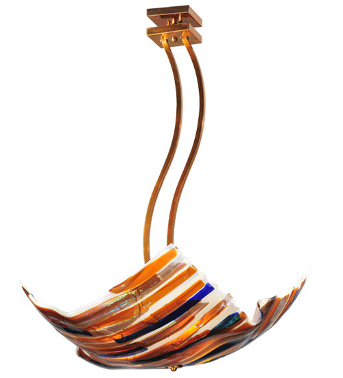 Meyda Tiffany Metro Fusion 108741 Ceiling Light - Transparent Copper