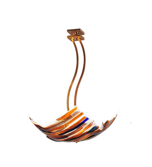 Meyda Tiffany Metro Fusion 108741 Ceiling Light - Transparent Copper