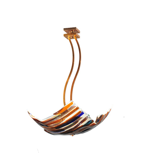 Meyda Tiffany Metro Fusion 108741 Ceiling Light - Transparent Copper