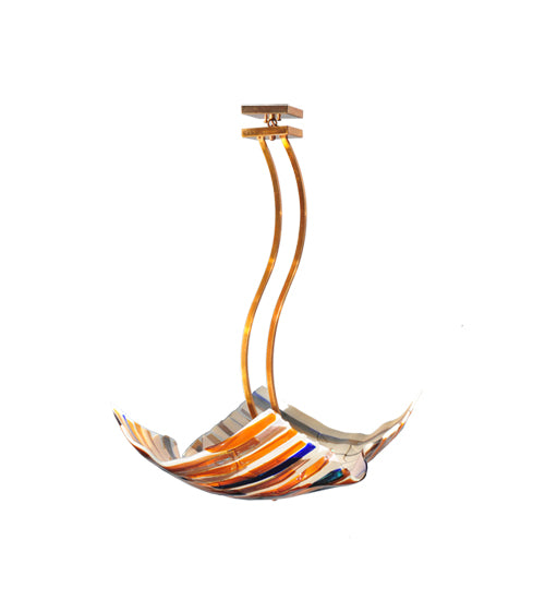 Meyda Tiffany Metro Fusion 108741 Ceiling Light - Transparent Copper