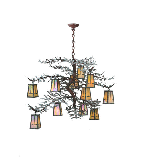 Meyda Tiffany Pine Branch 108758 Chandelier Light - Rust