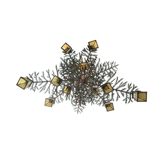 Meyda Tiffany Pine Branch 108758 Chandelier Light - Rust