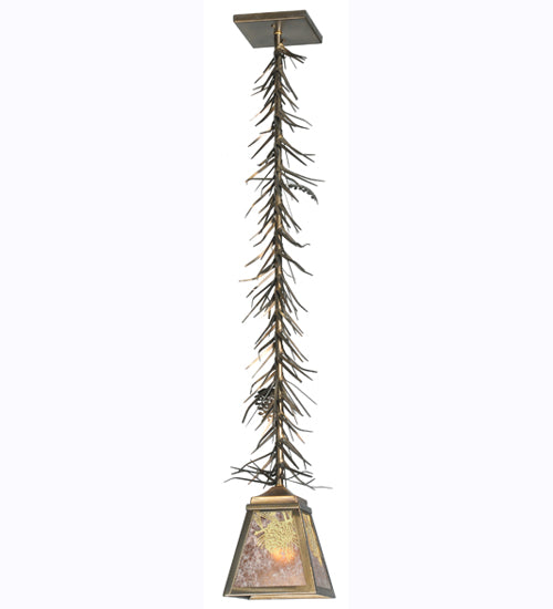 Meyda Tiffany Winter Pine 108843 Pendant Light - Antique Copper