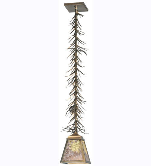 Meyda Tiffany Winter Pine 108843 Pendant Light - Antique Copper