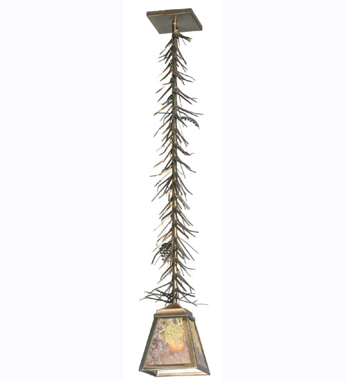Meyda Tiffany Winter Pine 108843 Pendant Light - Antique Copper