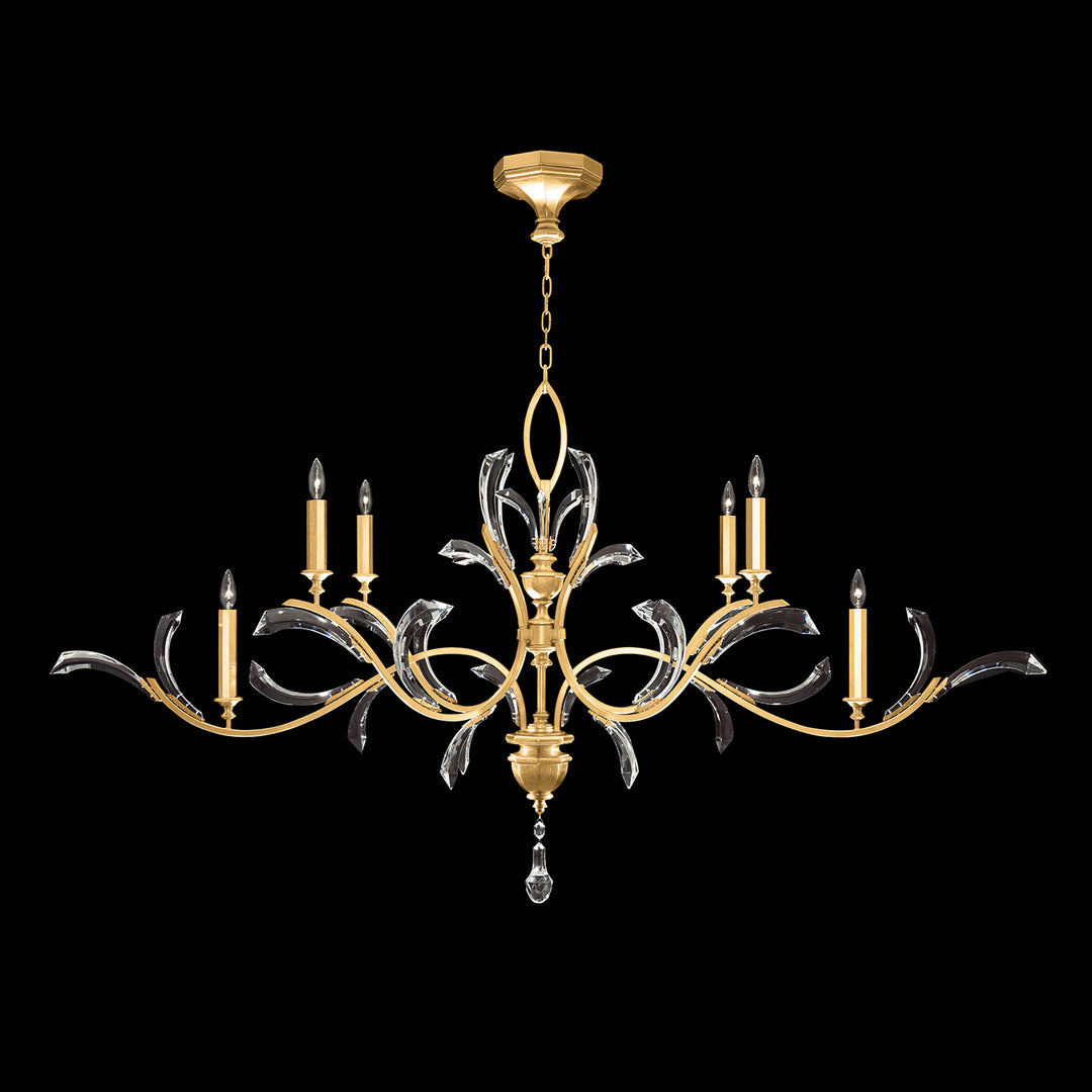Fine Art Beveled Arcs 700840-SF3 Chandelier Light - Gold Leaf