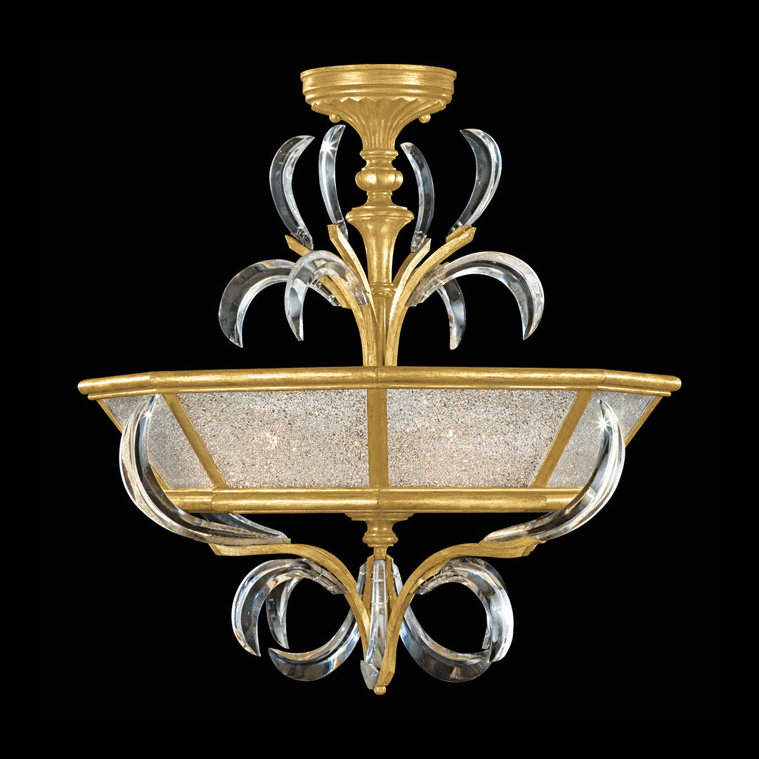 Fine Art Beveled Arcs 704340-SF3 Ceiling Light - Gold Leaf