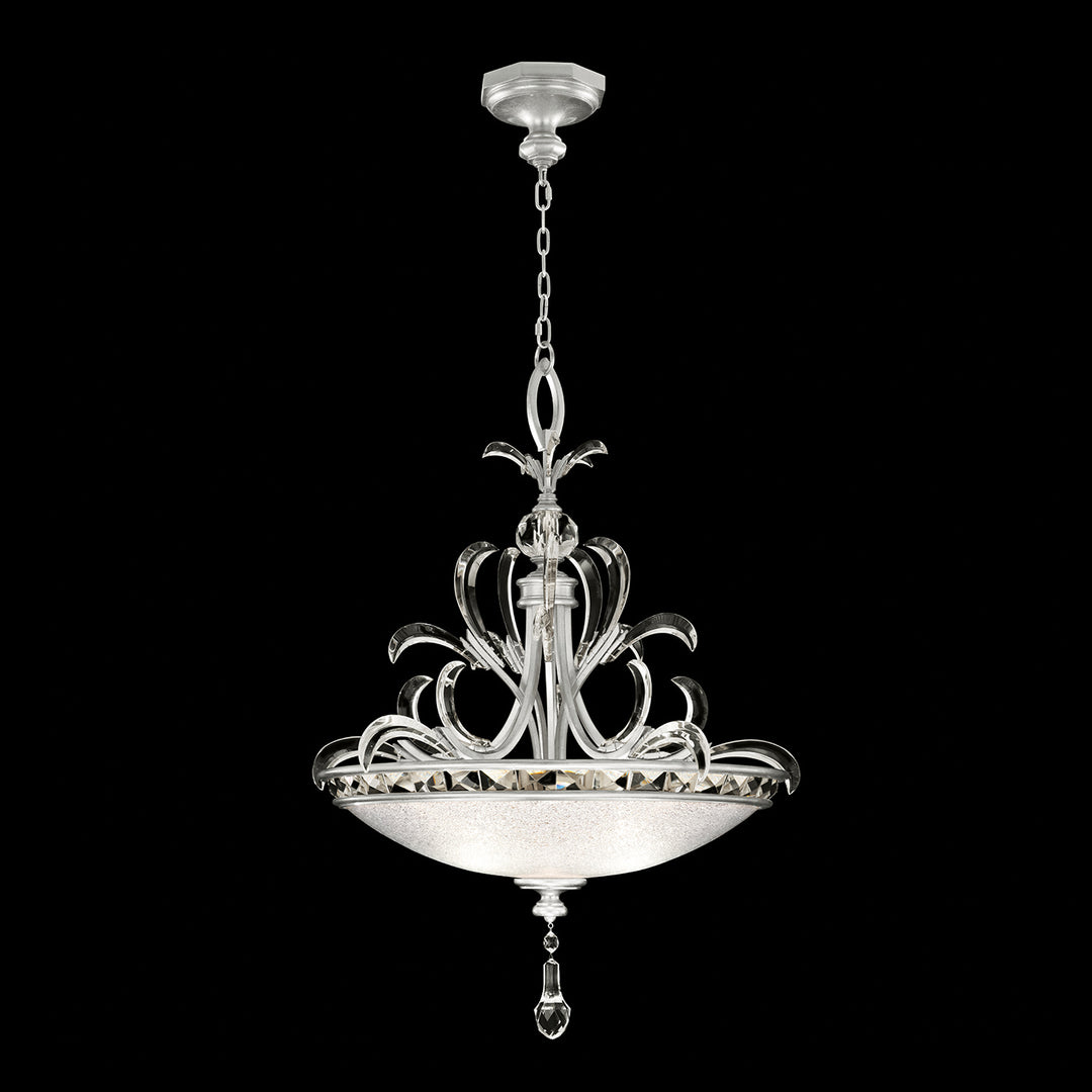 Fine Art Beveled Arcs 704540-SF4 Pendant Light - Silver Leaf