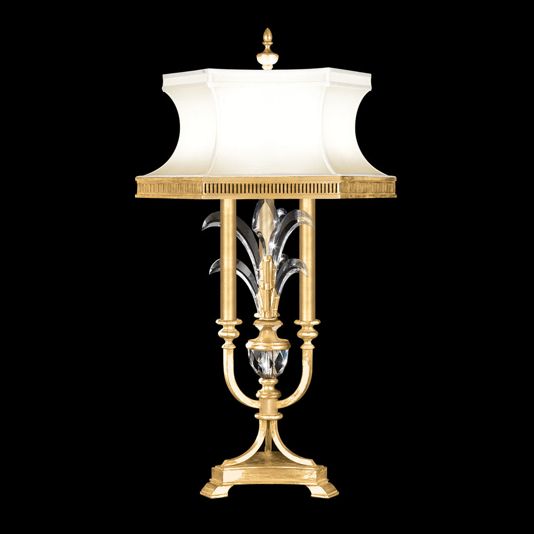 Fine Art Lighting 738210-SF3 Beveled Arcs Three Light Table Lamp Lamp Gold, Champ, Gld Leaf