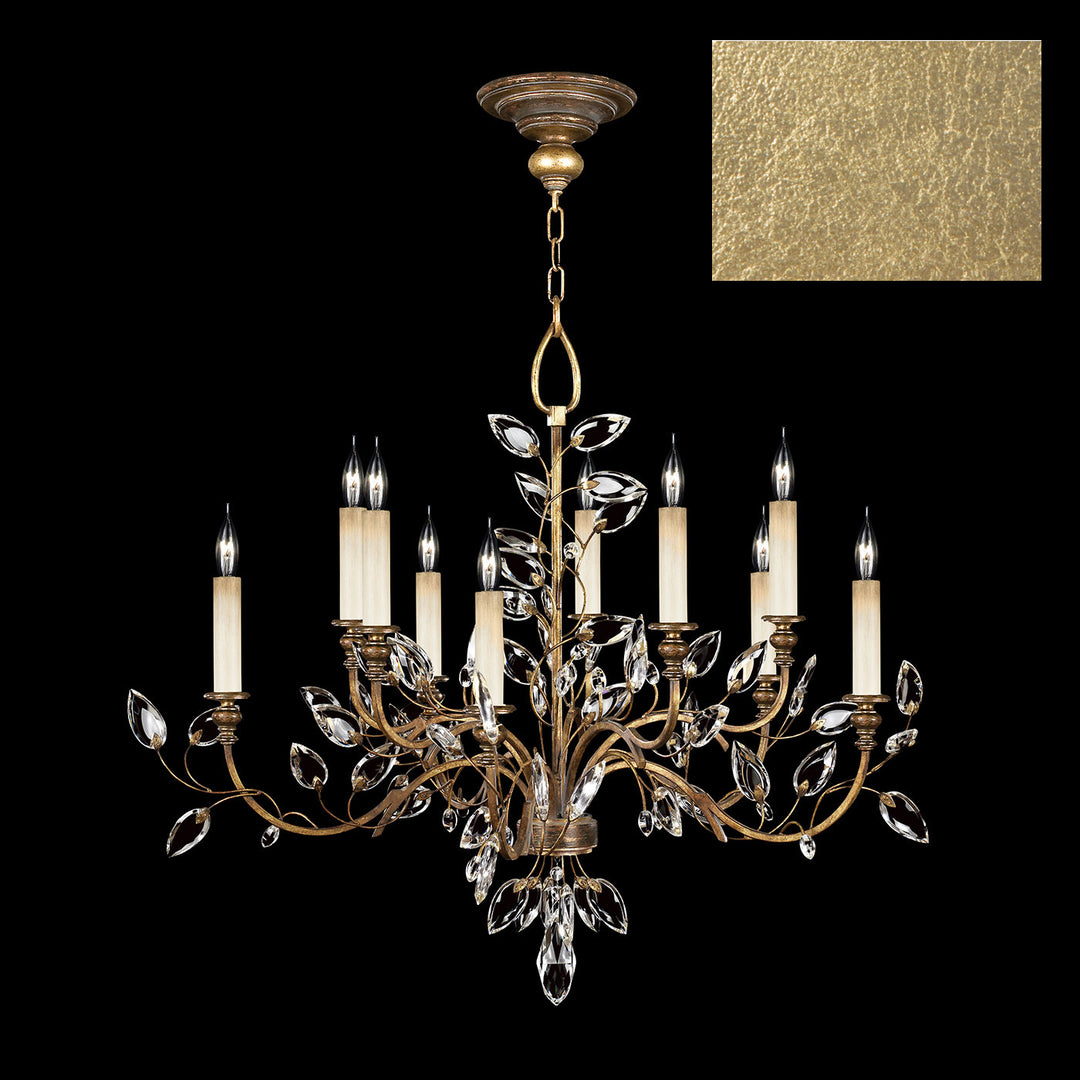 Fine Art Crystal Laurel 753140-SF3 Chandelier Light - Gold Leaf