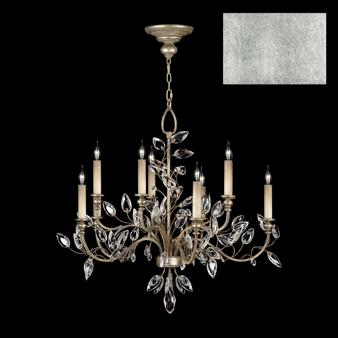 Fine Art Crystal Laurel 753140-SF4 Chandelier Light - Silver Leaf
