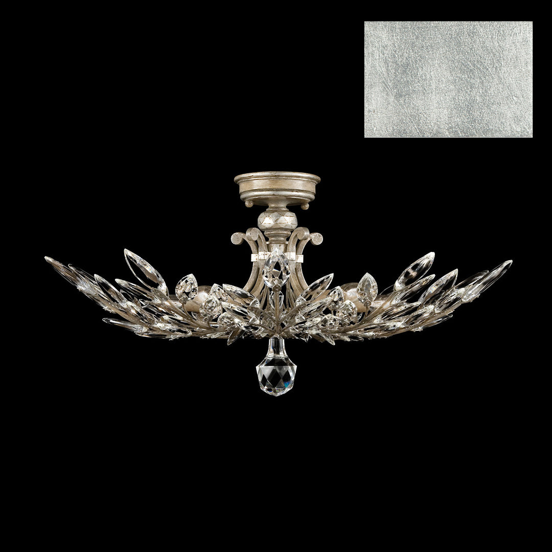Fine Art Crystal Laurel 753440-SF4 Ceiling Light - Silver Leaf