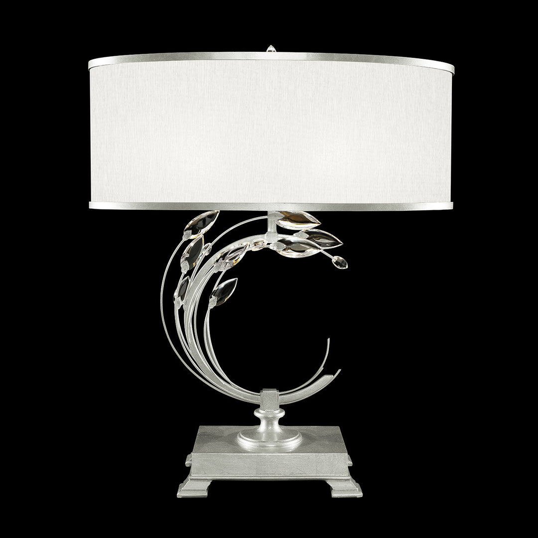 Fine Art Lighting 758610-SF41 Crystal Laurel One Light Table Lamp Lamp Pewter, Nickel, Silver