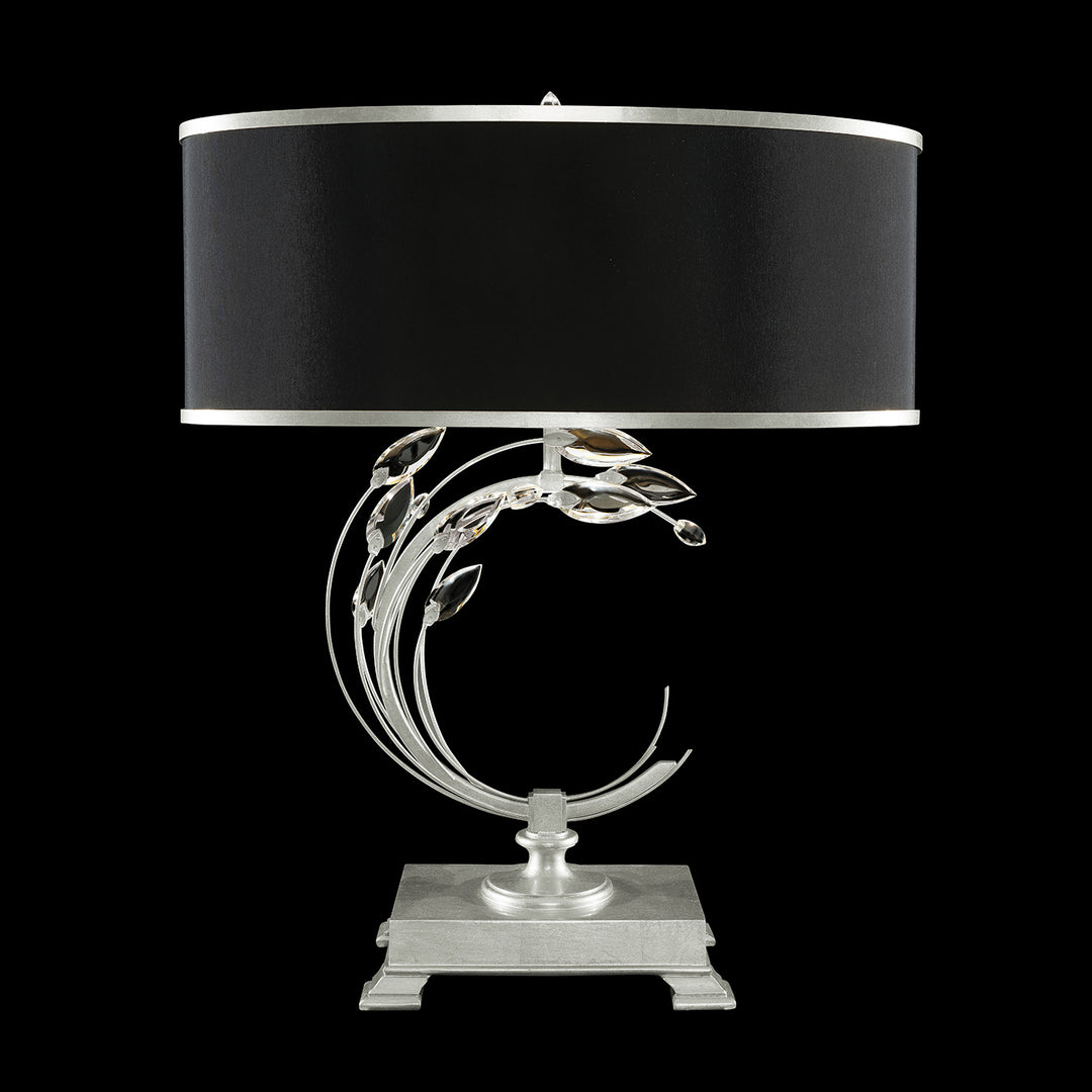 Fine Art Lighting 758610-SF42 Crystal Laurel One Light Table Lamp Lamp Pewter, Nickel, Silver