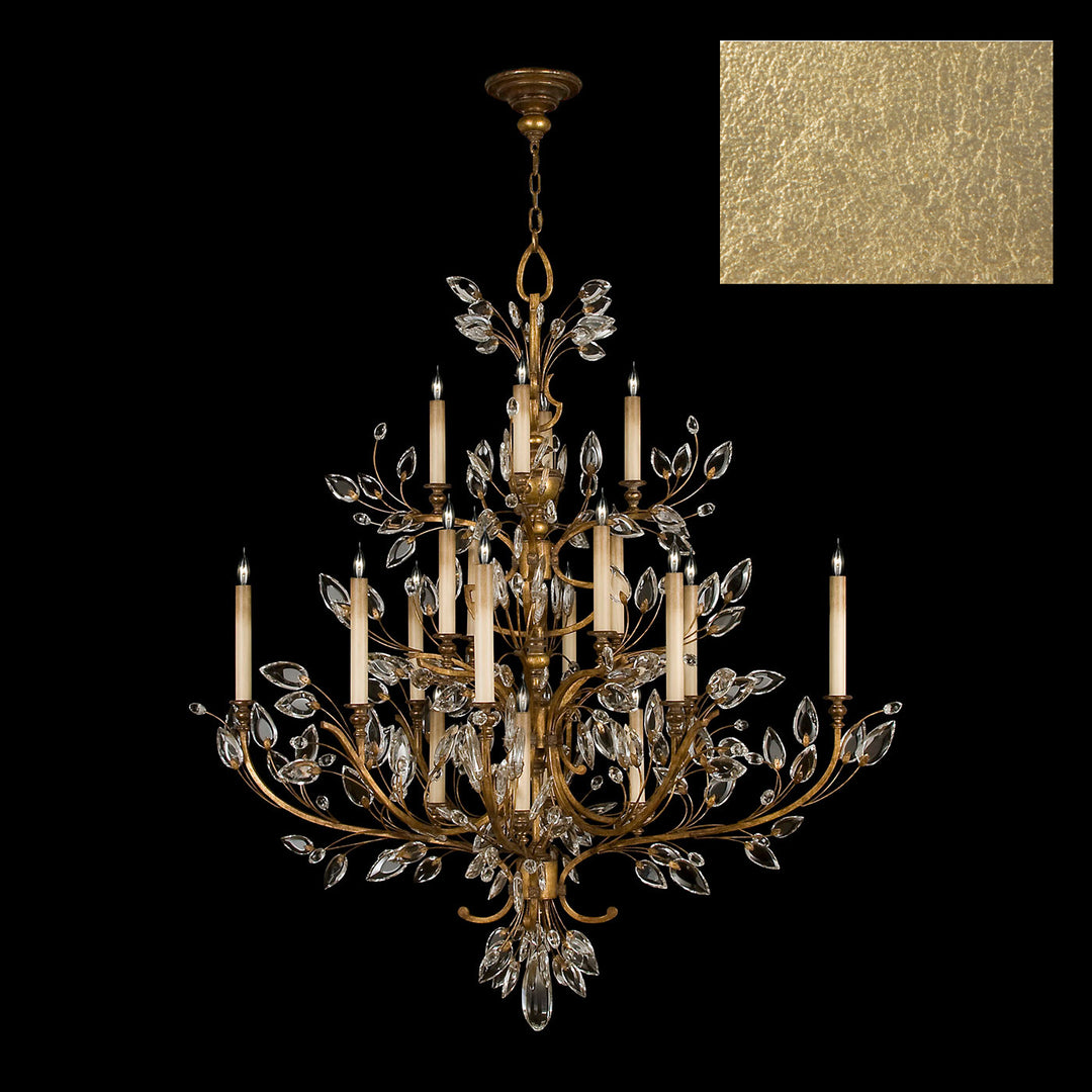 Fine Art Crystal Laurel 759440-SF3 Chandelier Light - Gold Leaf