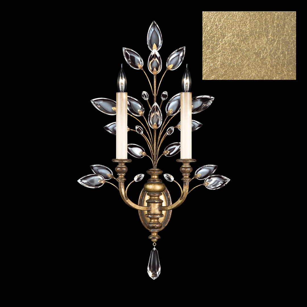 Fine Art Crystal Laurel 759750-SF3 Wall Light - Gold Leaf