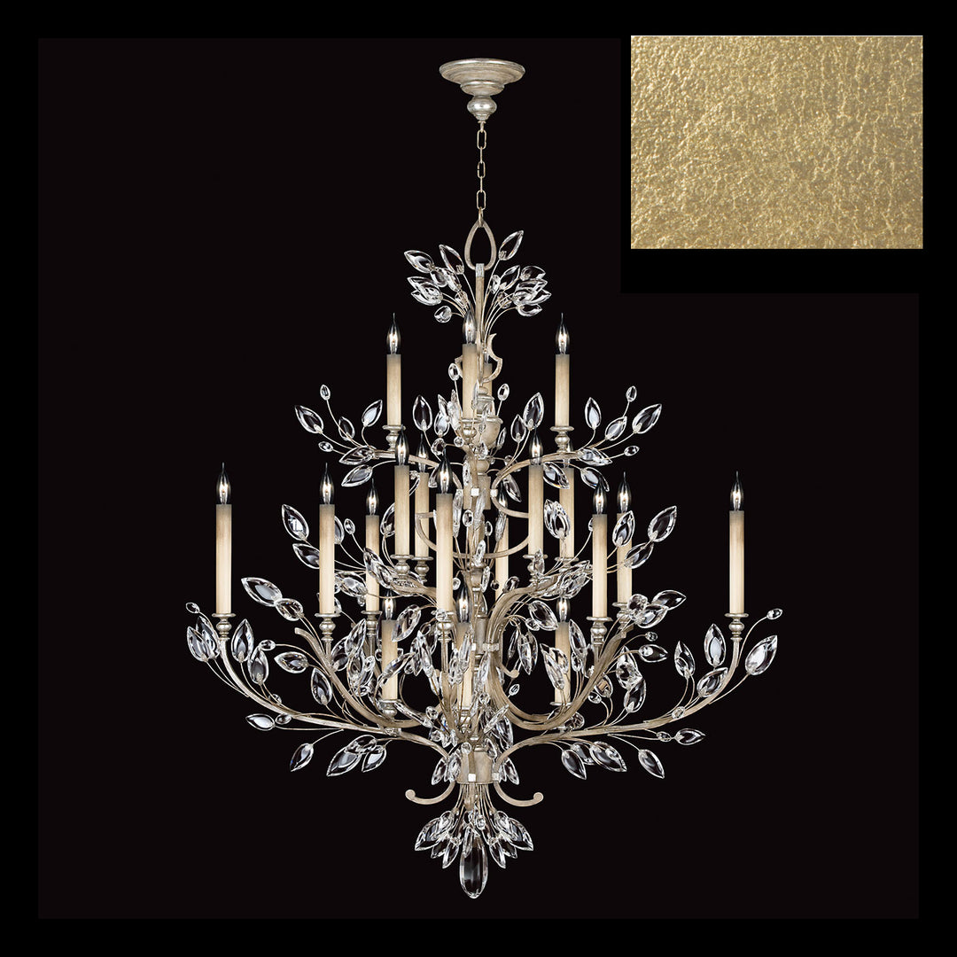 Fine Art Crystal Laurel 771140-SF3 Chandelier Light - Gold Leaf
