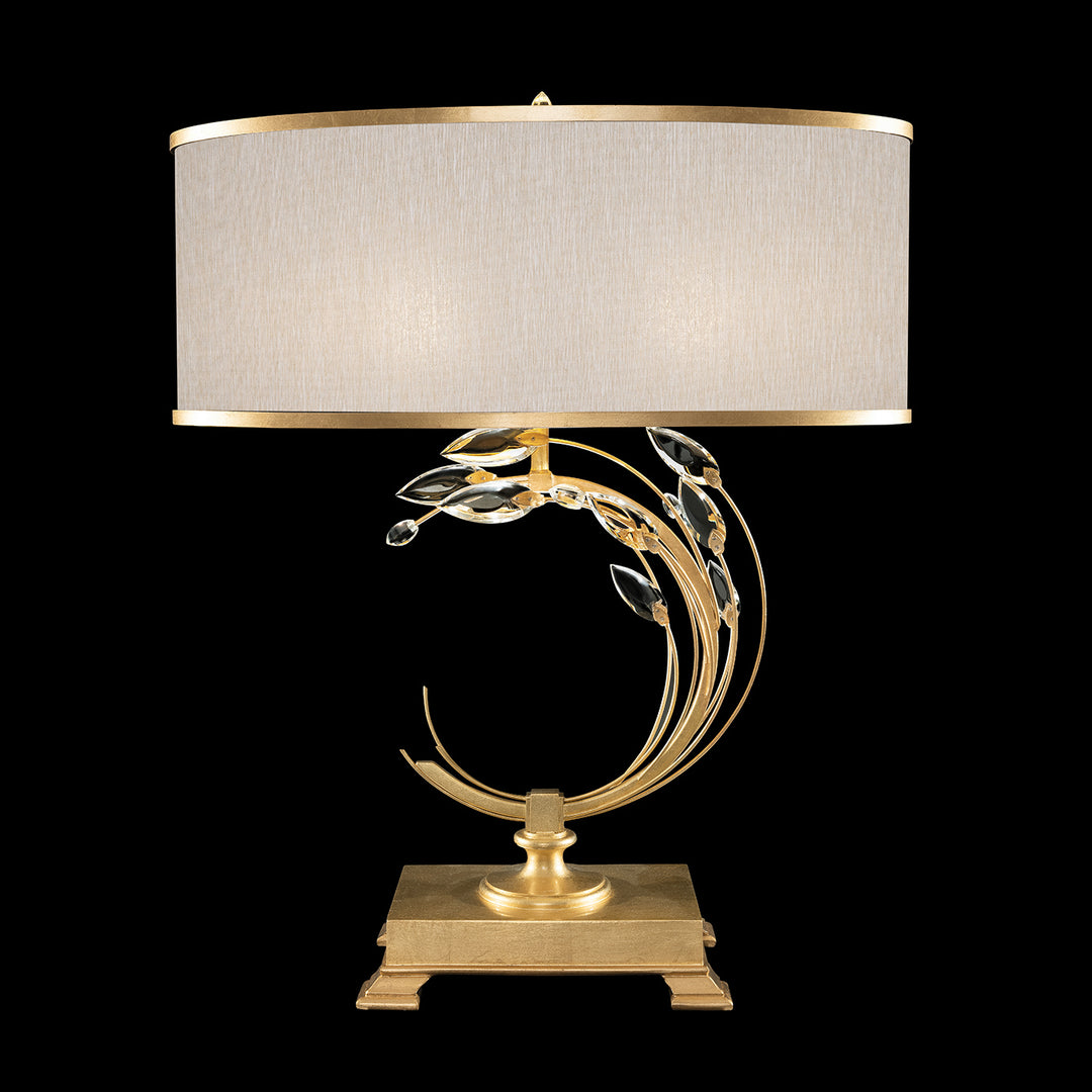 Fine Art Lighting 771510-SF33 Crystal Laurel One Light Table Lamp Lamp Gold, Champ, Gld Leaf