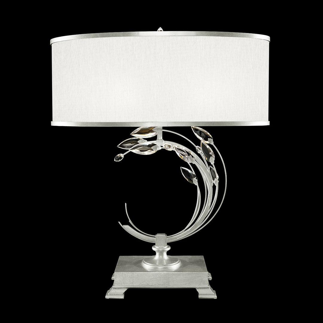Fine Art Lighting 771510-SF41 Crystal Laurel One Light Table Lamp Lamp Pewter, Nickel, Silver