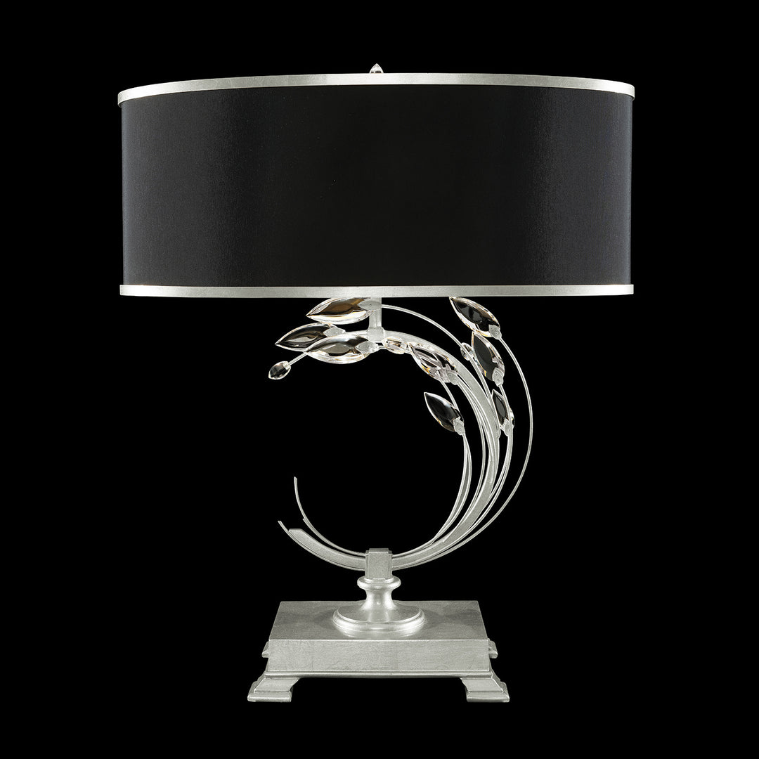 Fine Art Lighting 771510-SF42 Crystal Laurel One Light Table Lamp Lamp Pewter, Nickel, Silver