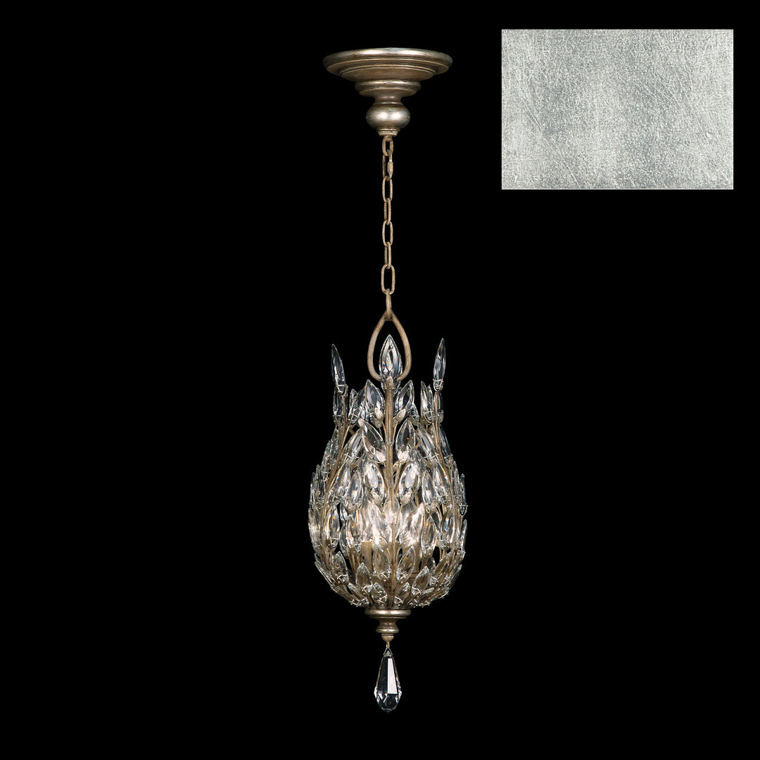 Fine Art Crystal Laurel 804640-SF4 Pendant Light - Silver Leaf