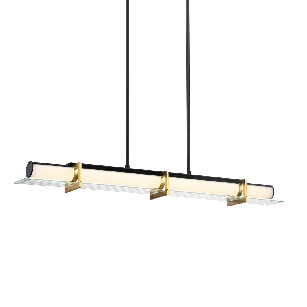 George Kovacs Midnight Gold P1516-707-L Pendant Light - Sand Coal And Honey Gold