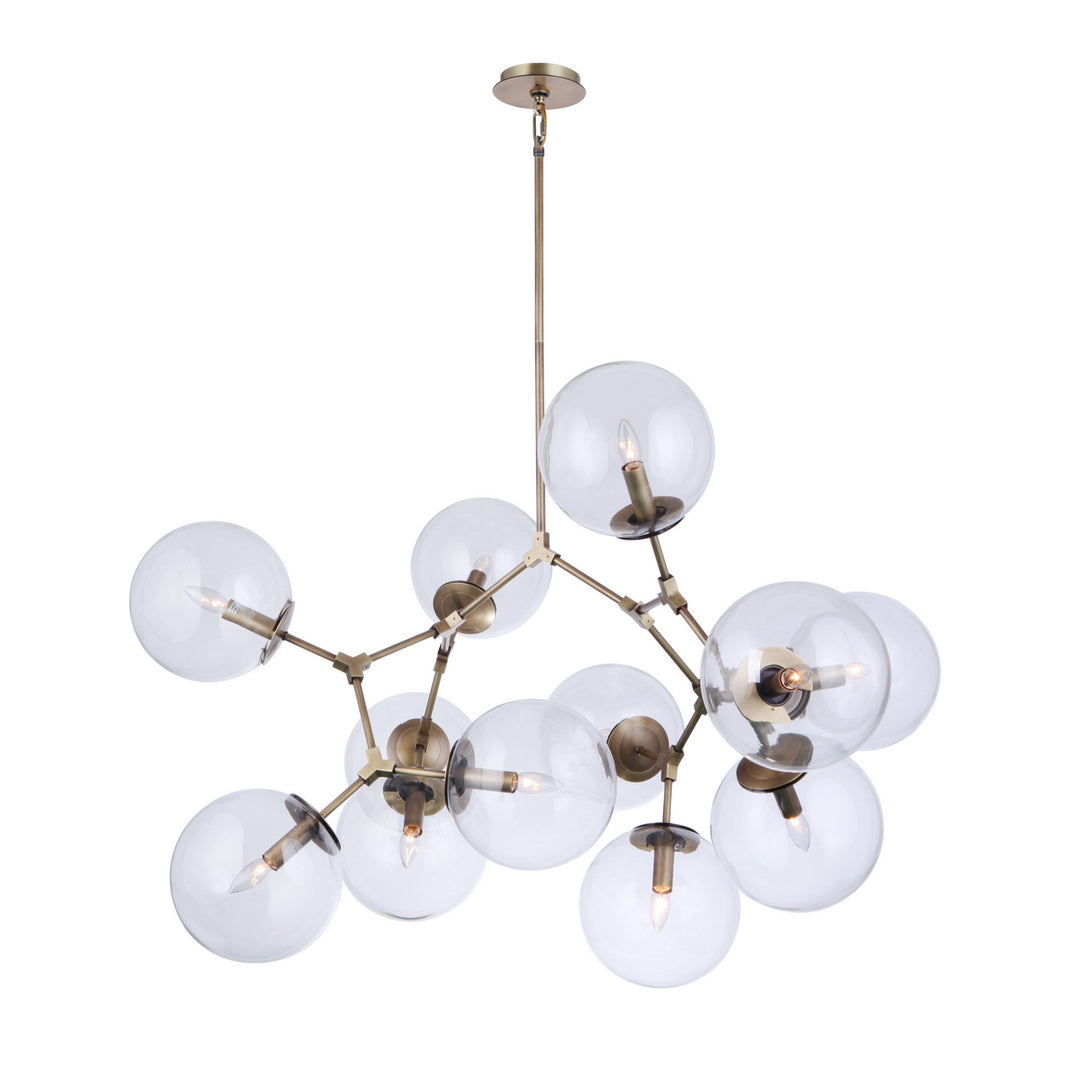 Mariana 981242 Chandelier Light - Aged Brass