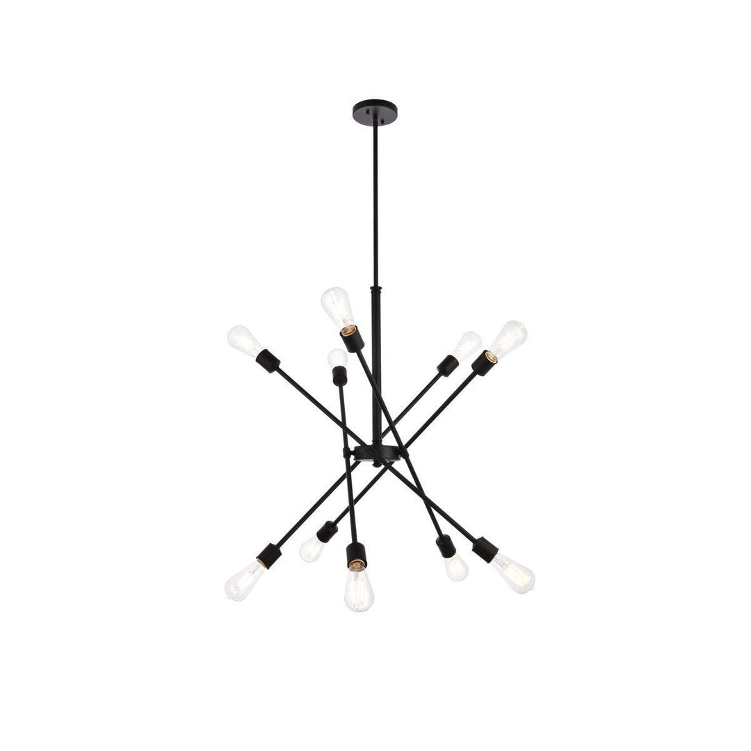 Elegant Axel LD8003D28BLA Chandelier Light - Black