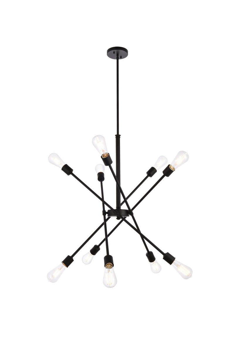 Elegant Axel LD8003D28BLA Chandelier Light - Black