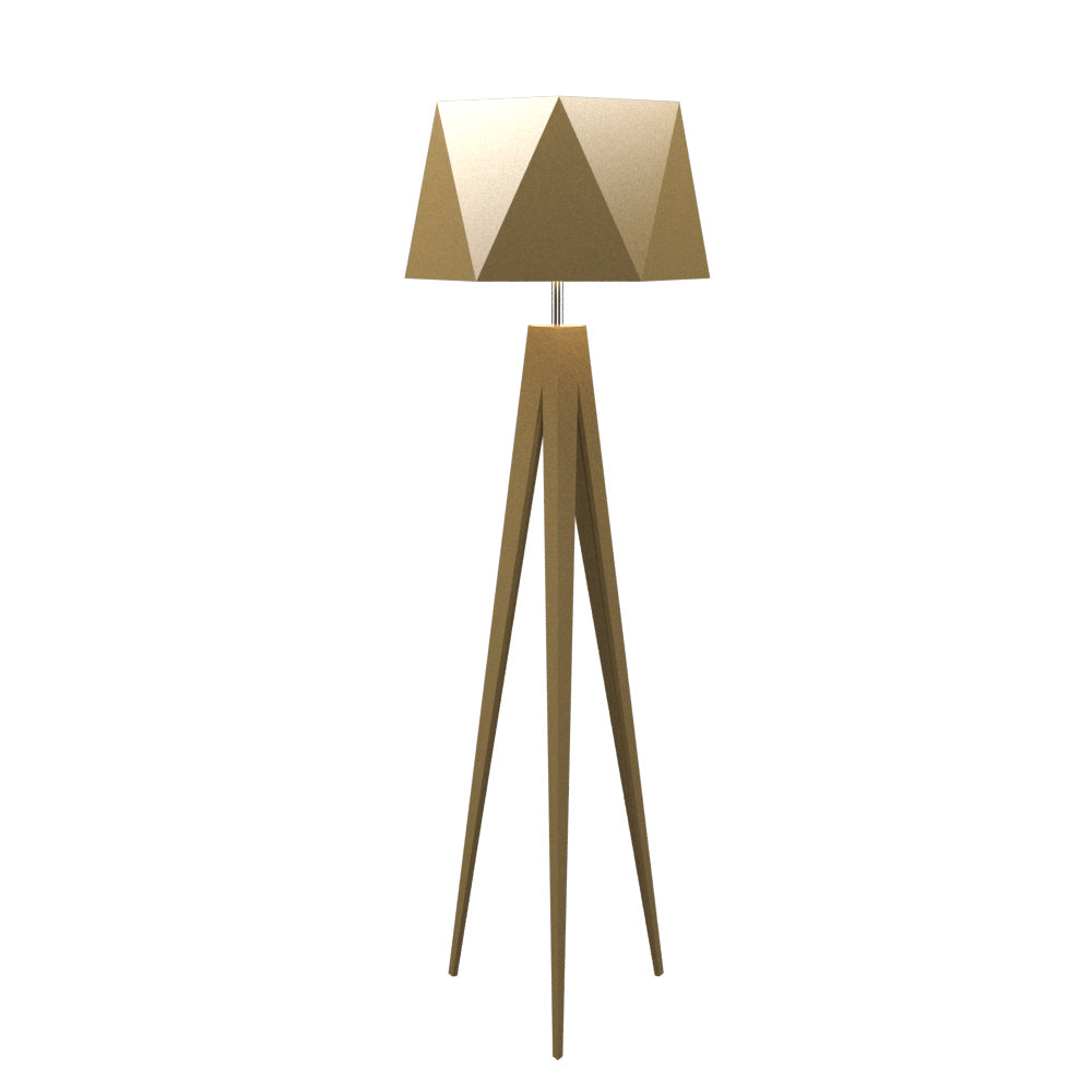 Accord Lighting 3034.38 Facet Led Floor Lamp Lamp Gold, Champ, Gld Leaf