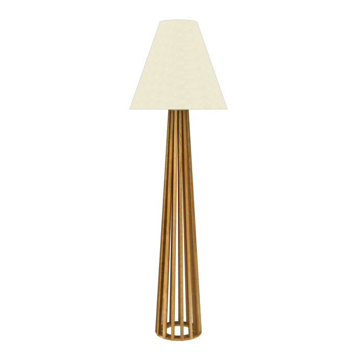 Accord Lighting 361.09 Slatted Led Floor Lamp Lamp Wood/Stone/Naturals