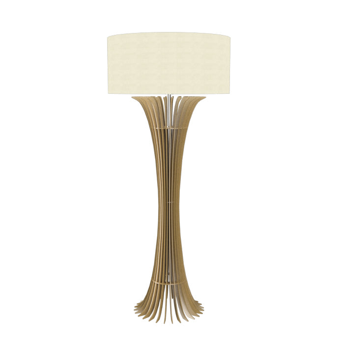 Accord Lighting 363.38 Stecche Di Legno Led Floor Lamp Lamp Gold, Champ, Gld Leaf