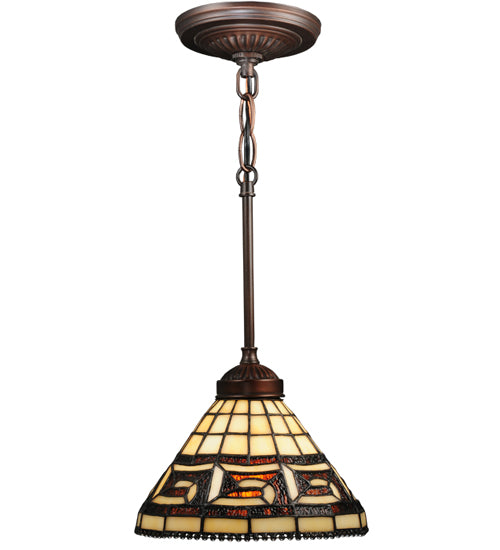 Meyda Tiffany Greek Key 109063 Pendant Light - Cafe-Noir
