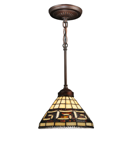 Meyda Tiffany Greek Key 109063 Pendant Light - Cafe-Noir