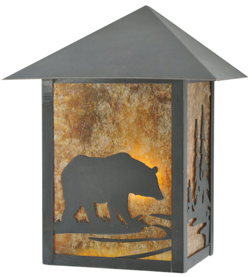 Meyda Tiffany Lighting 109131 Seneca One Light Wall Sconce Outdoor Bronze / Dark