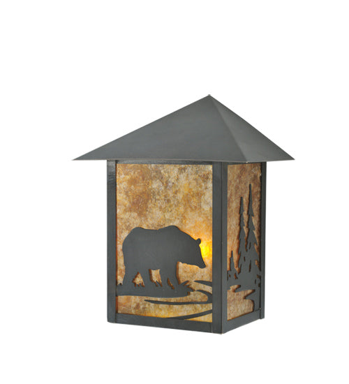 Meyda Tiffany Lighting 109131 Seneca One Light Wall Sconce Outdoor Bronze / Dark