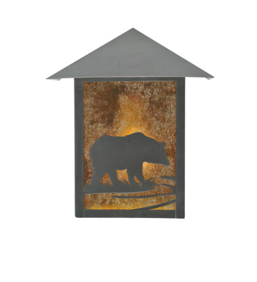 Meyda Tiffany Lighting 109131 Seneca One Light Wall Sconce Outdoor Bronze / Dark