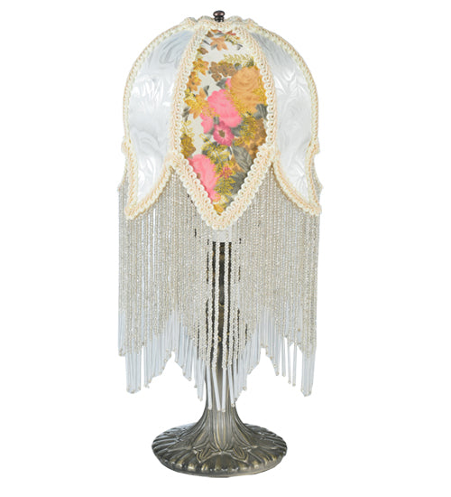 Meyda Tiffany Lighting 109198 Fabric & Fringe One Light Accent Lamp Lamp Bronze / Dark