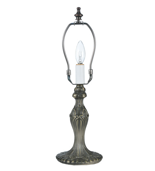 Meyda Tiffany Lighting 109198 Fabric & Fringe One Light Accent Lamp Lamp Bronze / Dark
