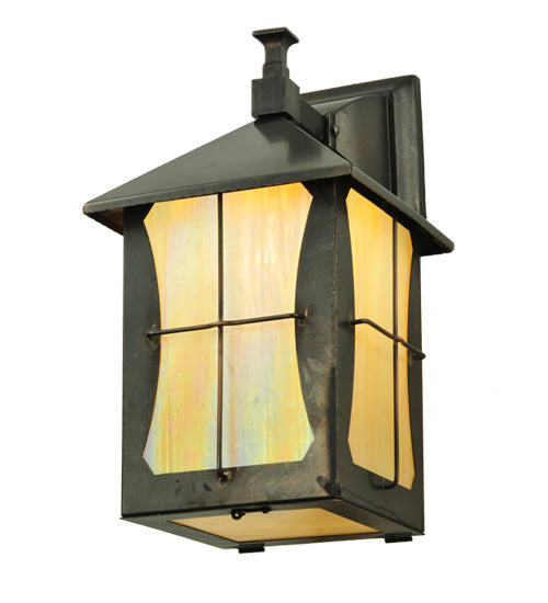 Meyda Tiffany Lighting 109264 Pelham Manor One Light Wall Sconce Outdoor Bronze / Dark