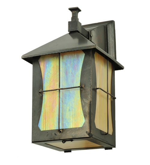 Meyda Tiffany Lighting 109264 Pelham Manor One Light Wall Sconce Outdoor Bronze / Dark