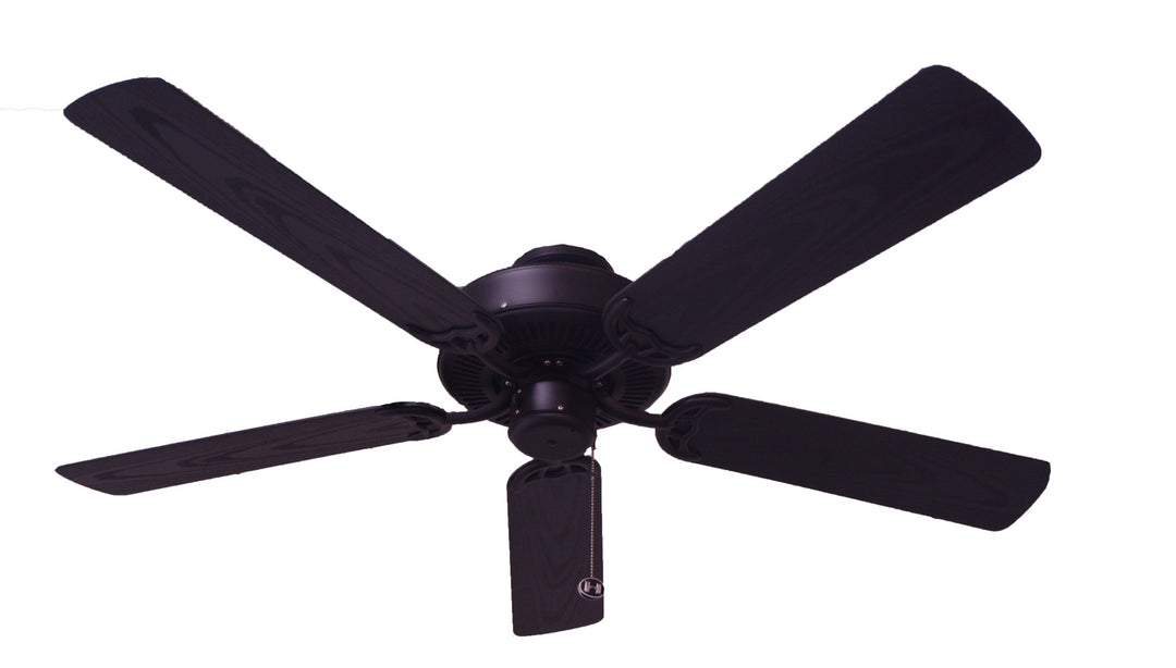 HOMEnhancements Ceiling Fans W52 MB5MB Ceiling Fan 52 - Matte Black, Oak/Walnut/