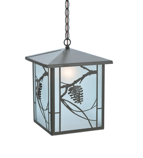 Meyda Tiffany Lighting 109339 Whispering Pines One Light Pendant Outdoor Bronze / Dark